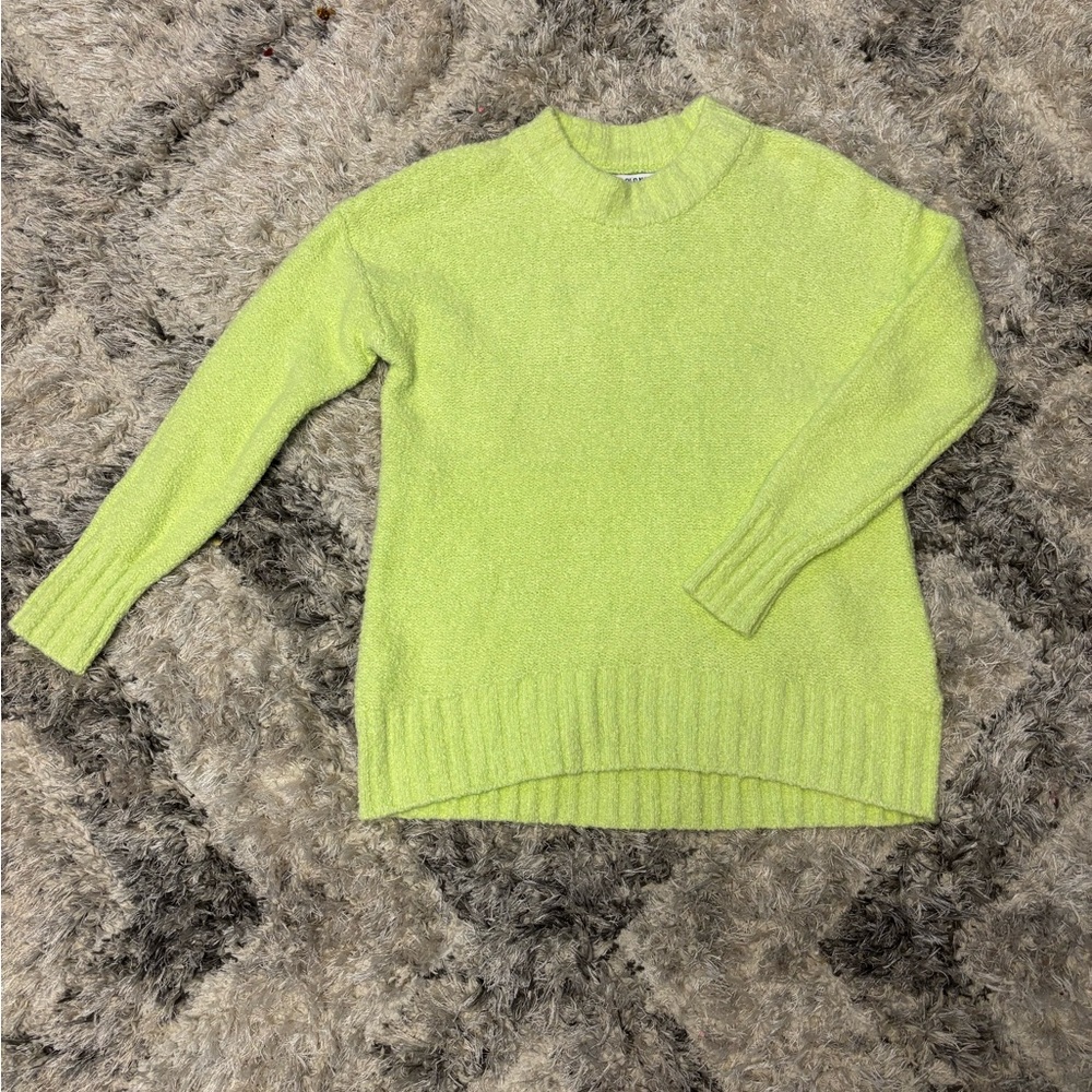 Old Navy Light Green Women's Crew Neck Sweater